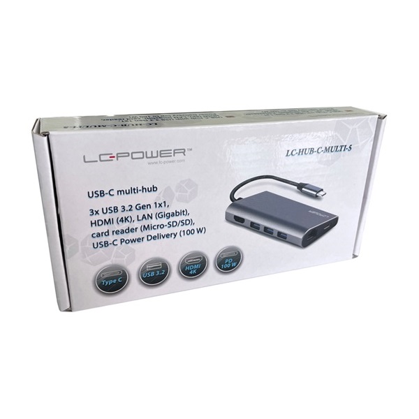 USB HUB LC Power LC-HUB-C-MULTI-5 - USB elosztó