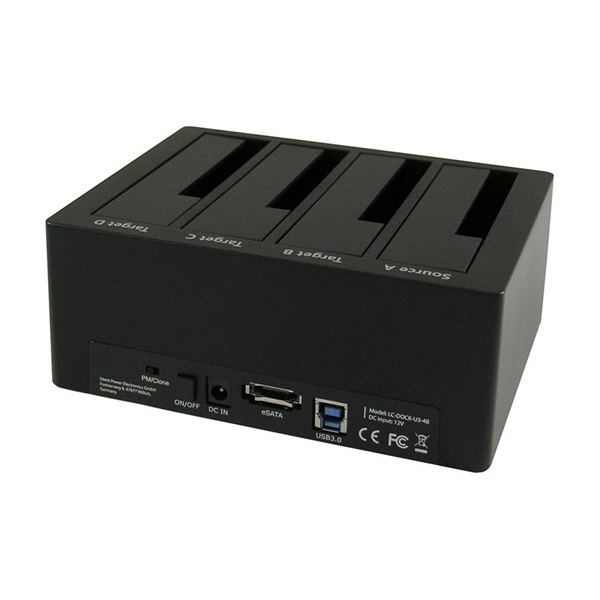 USB LC Power LC-DOCK-U3-4B HDD dokkoló állomás