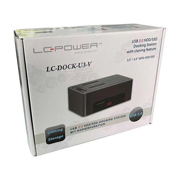 USB LC Power LC-DOCK-U3-V HDD dokkoló állomás