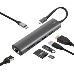 USE USBHUB7 7in1 USB-C HUB dokkoló álllomás
