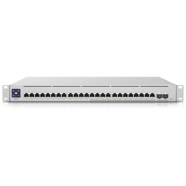 Ubiquiti UniFi USW-Enterprise-24-PoE 12x 2.5GbE Multi-Gigabit PoE LAN 12xGbE PoE LAN 2xSFP+ port L3 menedzselhető switch