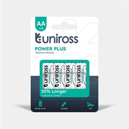 Uniross Power Plus 1,5V AA (LR6) alkáli tartós ceruzaelem 4db/csomag