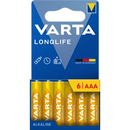 VARTA 4103101746 Longlife AAA mikroceruza elem 6db/bliszter