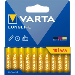 VARTA 4103101761 Longlife AAA mikroceruza elem 10db/bliszter
