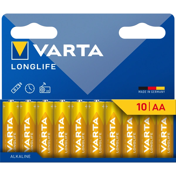 VARTA 4106101761 Longlife AA ceruzaelem 10db/bliszter