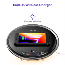 VAVA VA-CL005 fehér LED lámpa, vezeték nélküli töltővel