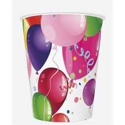 IRIS Daisy papírpohár, 250 ml, különböző színekben és mintákkal, 8db/csomag