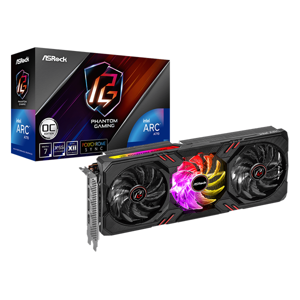 VGA Asrock Intel Arc A770 Phantom Gaming D 8G OC