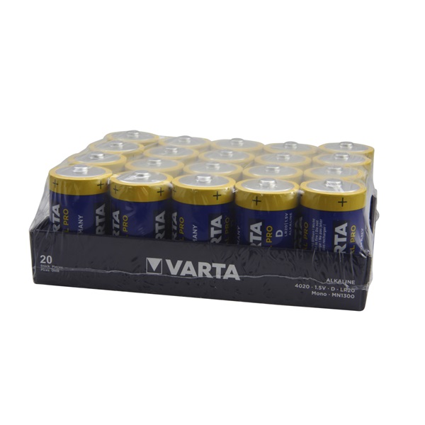 VARTA 4020211111 Industrial Pro D (LR20) alkáli góliát elem 20db/bliszter