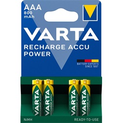 Varta 56703101404 Ready2Use AAA (HR03) 800mAh akkumulátor 4db/bliszter
