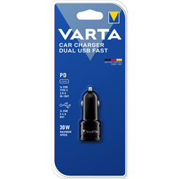 Varta 57932101401 Car Charger Dual USB Fast 1xUSB/1xUSB-C autós töltő
