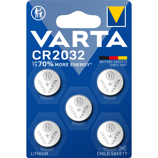 Varta 6032101415 CR2032 lítium gombelem 5db/bliszter
