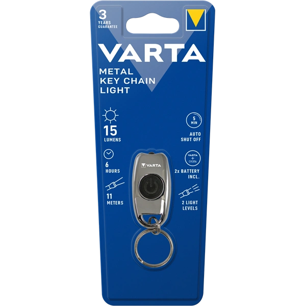 Varta METAL KEY CHAIN LIGHT elemlámpa (Újszerű)