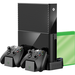 Venom VS2861 Xbox One X és S vertikális tartó + töltő állvány