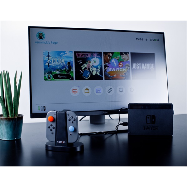 Venom VS4796 Nintendo Switch Joy-Con kontroller fekete töltőállomás