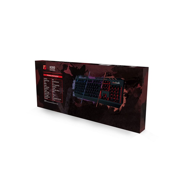 Ventaris K300 RGB HUN gamer billentyűzet (Újracsomagolt)