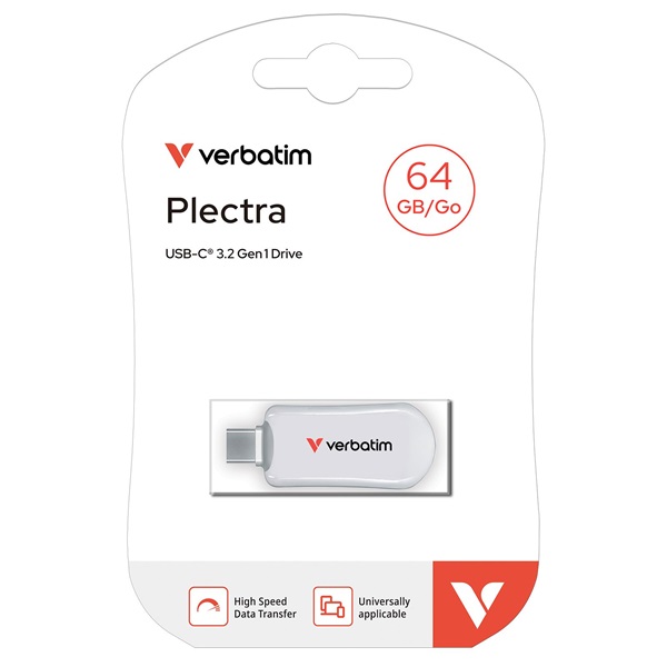 Verbatim 30228 64GB USB-C Plectra Flash Drive
