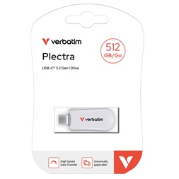 Verbatim 30231 512GB USB-C Plectra Flash Drive