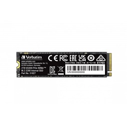 Verbatim 31827 Vi5000 2TB Internal PCIe NVMe M.2 fekete SSD
