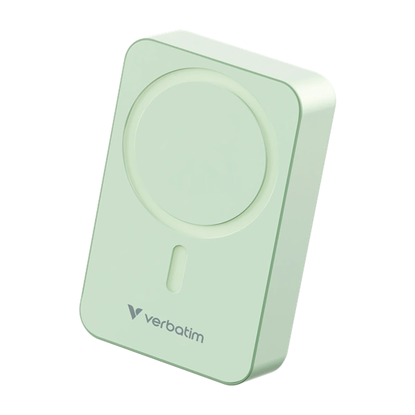 Verbatim 32224 Charge n Go Essentials 20000mAh zöld vezeték nélküli mágneses powerbank