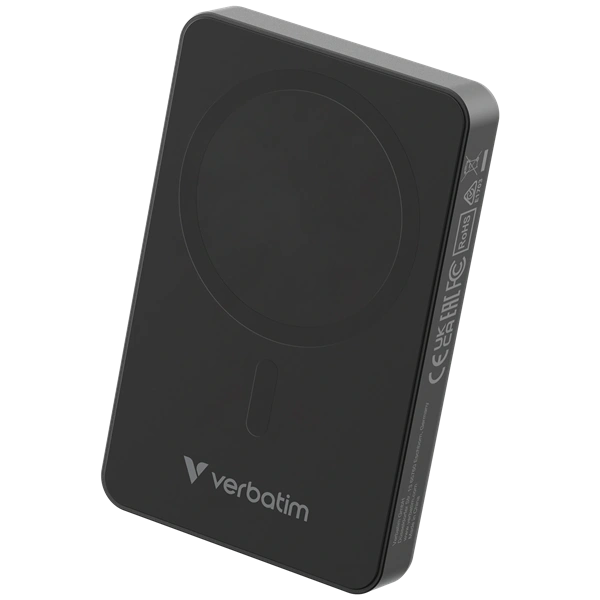 Verbatim 32227 Charge n Go Essentials 10000mAh fekete vezeték nélküli mágneses powerbank