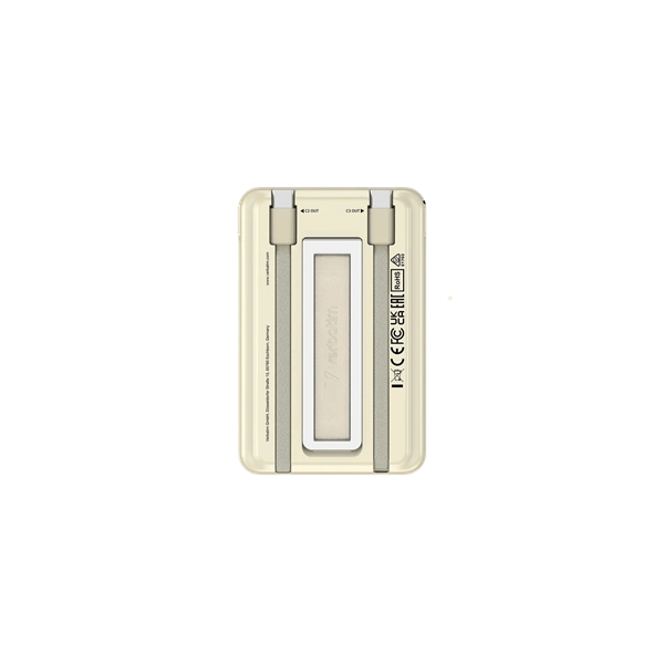 Verbatim 32253 Charge n Go 2C 5000mAh arany vezeték nélküli mágneses kitámasztható powerbank 2xUSB-C kábellel