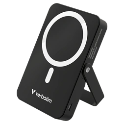 Verbatim 32264 Charge n Go 10000mAh fekete vezeték nélküli kitámasztható mágneses powerbank