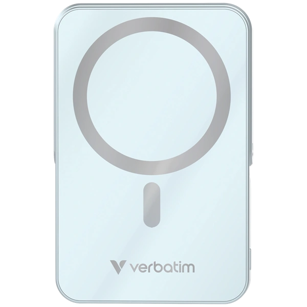 Verbatim 32266 Charge n Go 10000mAh kék vezeték nélküli kitámasztható mágneses powerbank
