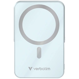 Verbatim 32266 Charge n Go 10000mAh kék vezeték nélküli kitámasztható mágneses powerbank