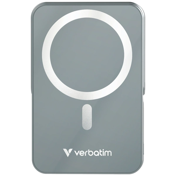 Verbatim 32268 Charge n Go 10000mAh szürke vezeték nélküli kitámasztható mágneses powerbank