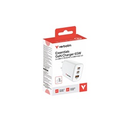 Verbatim 32353 Essentials 65W fehér GaN hálózati töltő