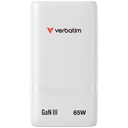 Verbatim 32355 Fold n Go 65W fehér GaN hálózati töltő