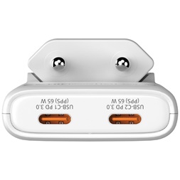 Verbatim 32355 Fold n Go 65W fehér GaN hálózati töltő