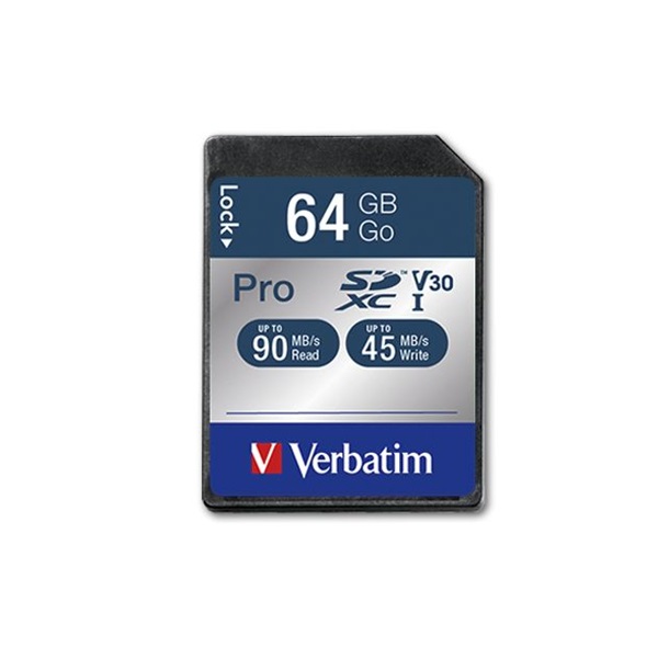 Verbatim 47022 SDHC 64GB Pro U3 Class 10 memóriakártya