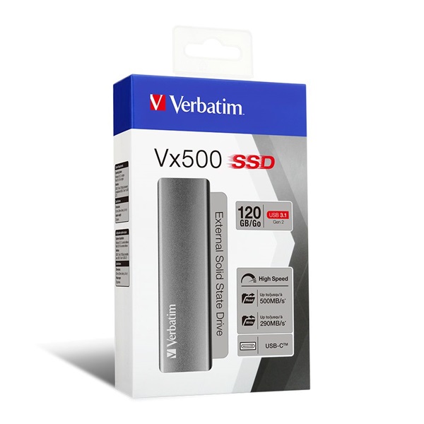 Verbatim 47441 VX500 120GB USB 3.1 külső SSD