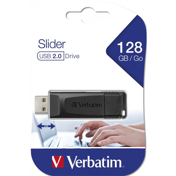 Verbatim 49328 PIN STRIPE 128GB USB 2.0 fekete Flash Drive