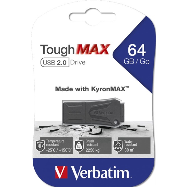 Verbatim 49332 ToughMAX 64GB USB 2.0 Flash Drive