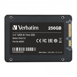 Verbatim 49351 Vi550 S3 256GB SATA3 2.5" SSD