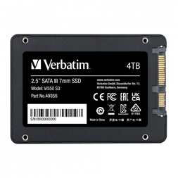 Verbatim 49355 Vi550 S3 4TB SATA3 2.5" SSD