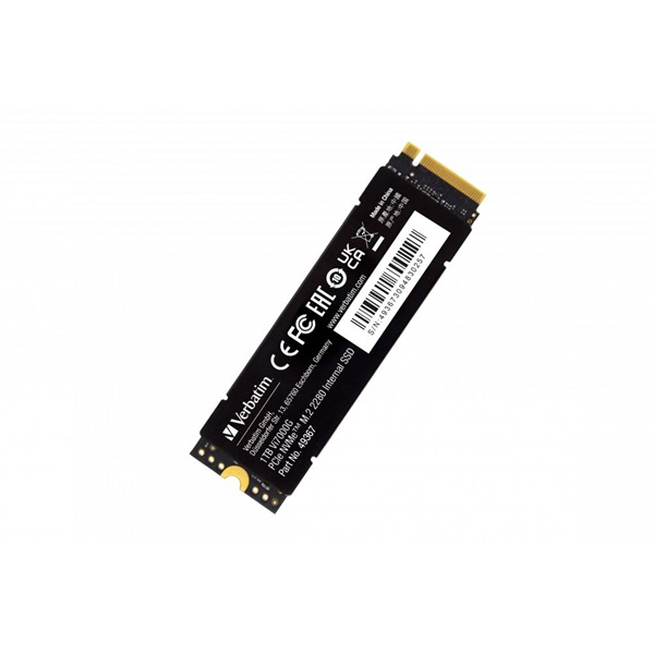 Verbatim 49367 Vi7000G 1TB Internal PCIe NVMe M.2 fekete SSD