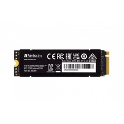 Verbatim 49369 Vi7000G 4TB Internal PCIe NVMe M.2 fekete SSD