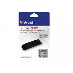Verbatim 49369 Vi7000G 4TB Internal PCIe NVMe M.2 fekete SSD