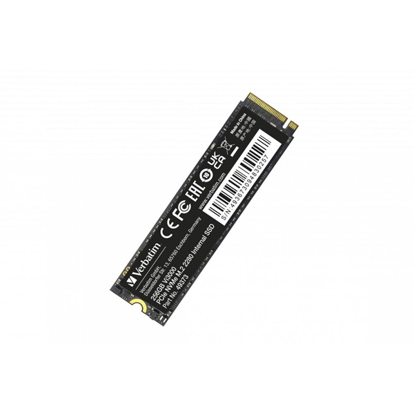 Verbatim 49373 Vi3000 256GB Internal PCIe NVMe M.2 fekete SSD