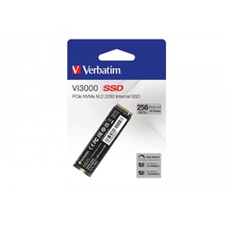 Verbatim 49373 Vi3000 256GB Internal PCIe NVMe M.2 fekete SSD