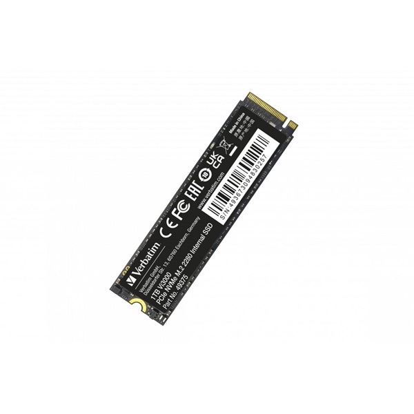 Verbatim 49375 Vi3000 1TB Internal PCIe NVMe M.2 fekete SSD