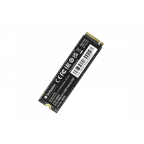 Verbatim 49376 Vi3000 2TB Internal PCIe NVMe M.2 fekete SSD