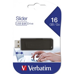Verbatim 98696 PIN STRIPE 16GB USB 2.0 fekete Flash Drive