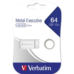 Verbatim 98750 Metal Executive 64GB USB 2.0 ezüst Flash Drive