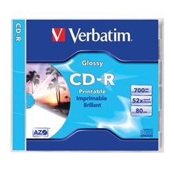 Verbatim CDV7052N CD 700 MB 52x nyomtatható normál tok