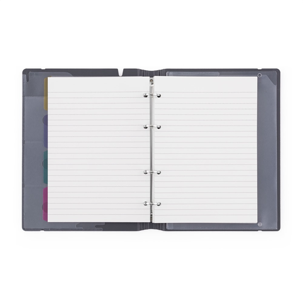 Verde A5 4 gyűrűs 3x30 vegyes lappal tégla gyűrűs mappa